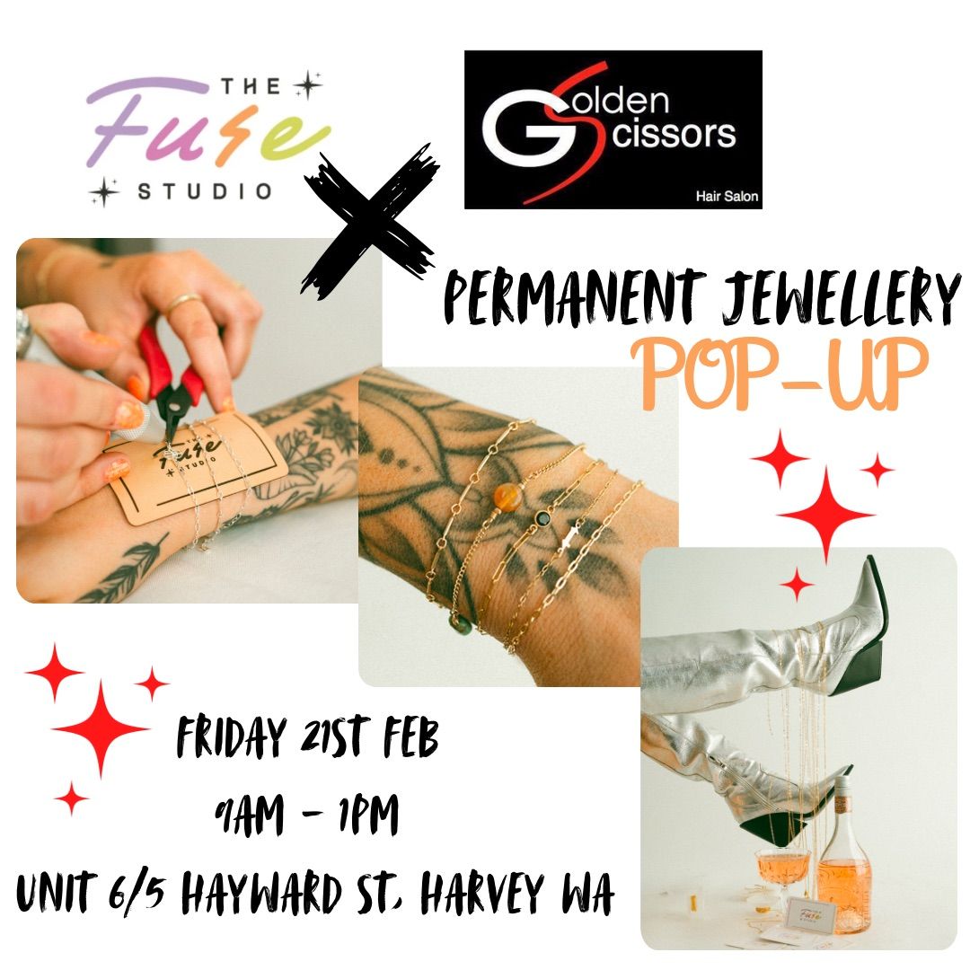 Permanent jewellery pop-up - Harvey 