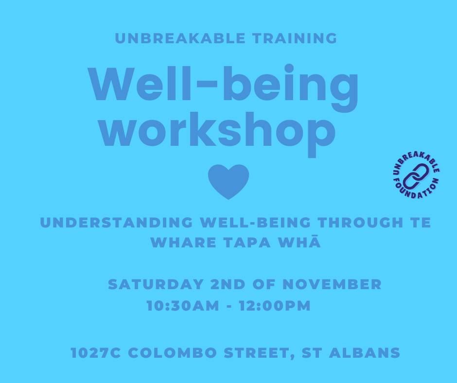 Unbreakable Training Well-being Workshop