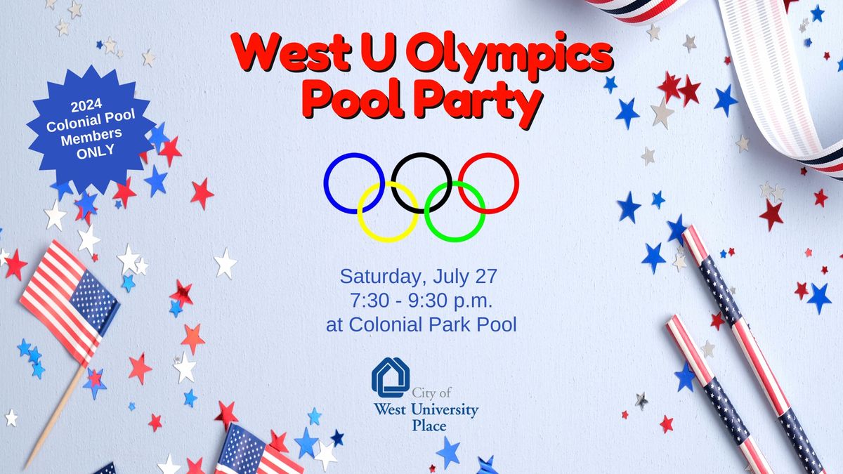 West U Olympics Pool Party