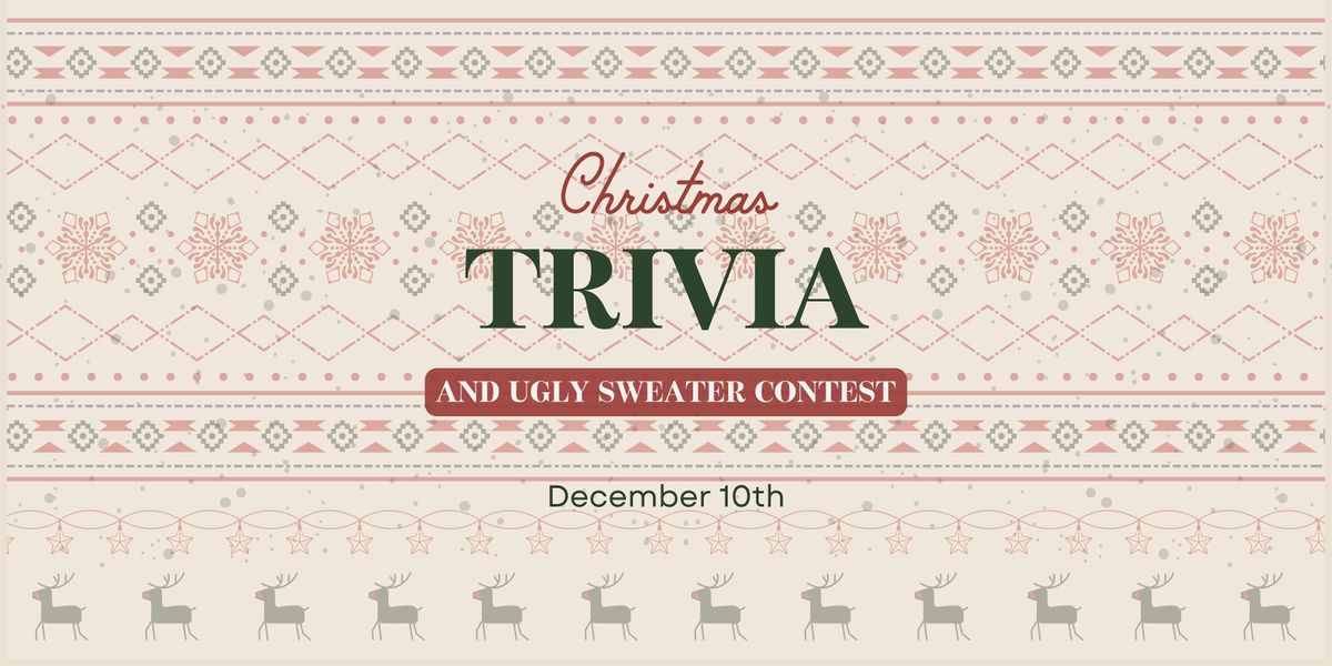 Christmas Trivia and Ugly Sweater Contest at Boozehounds