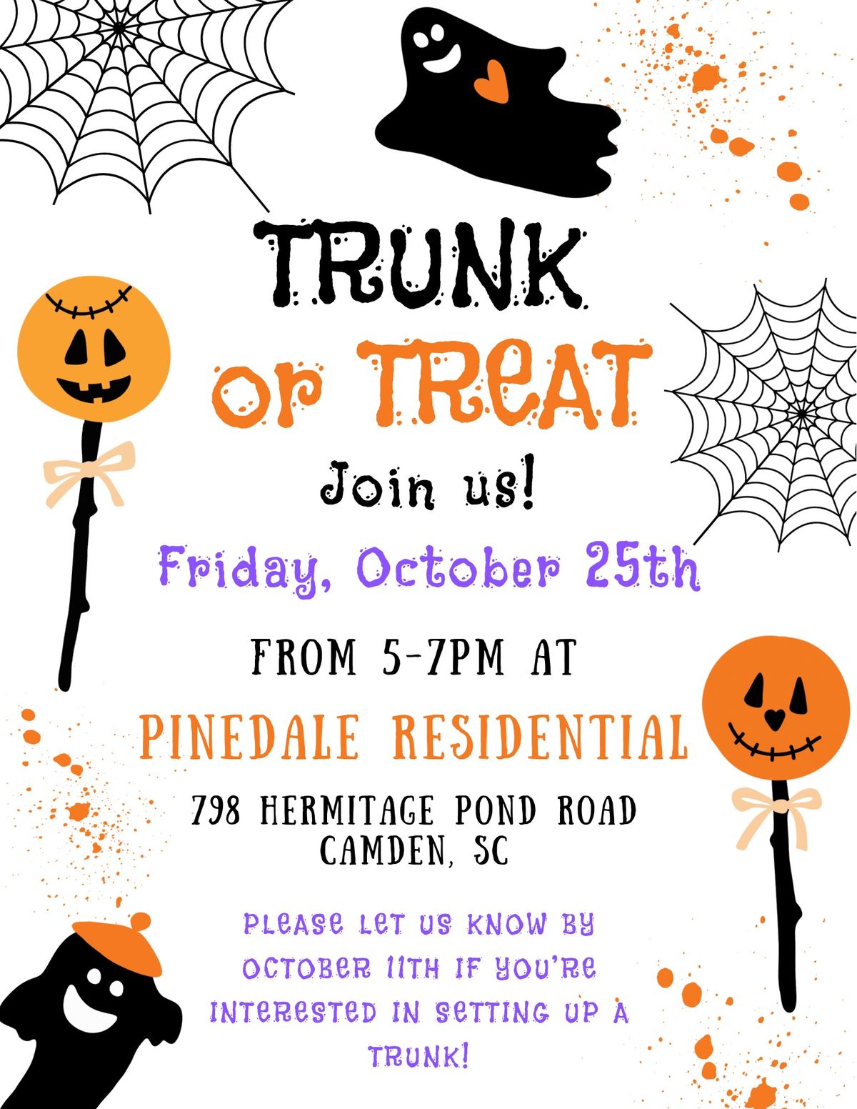 Pinedale Residential Trunk-or-Treat 