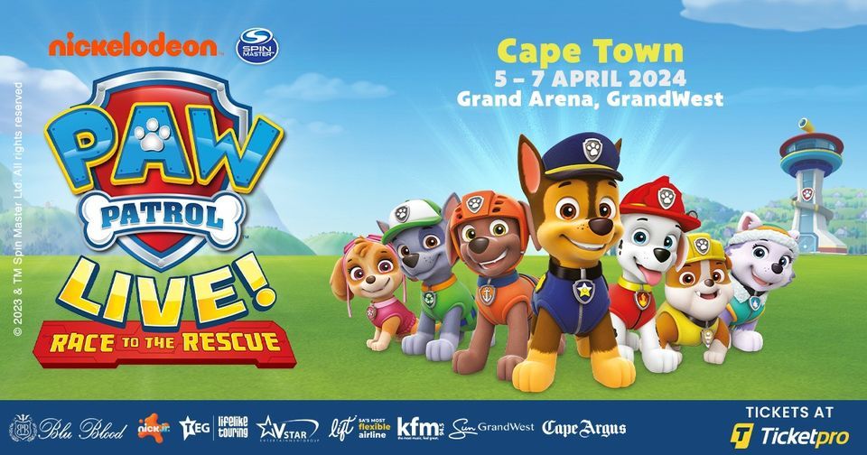 Paw Patrol Live \u201cRace to the Rescue\u201d -  Cape Town 