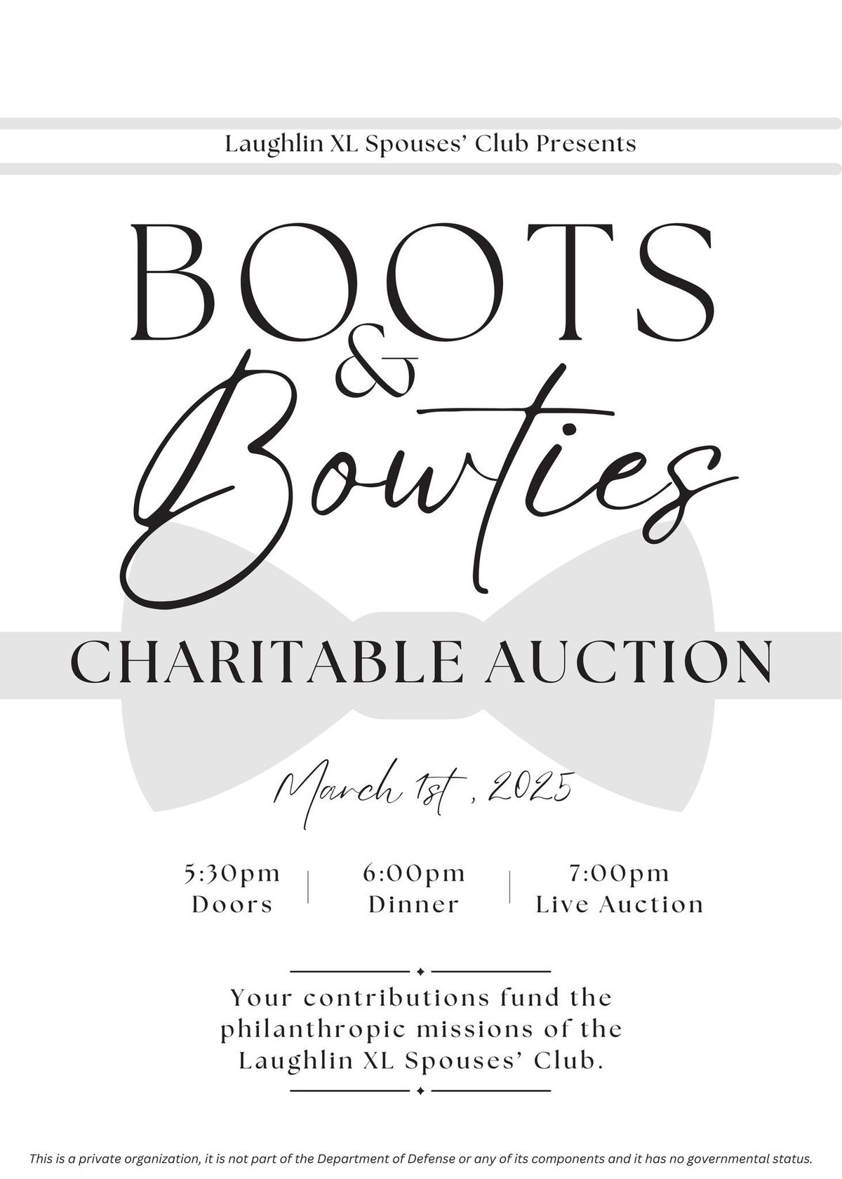 Boots and Bowties Charitable Auction