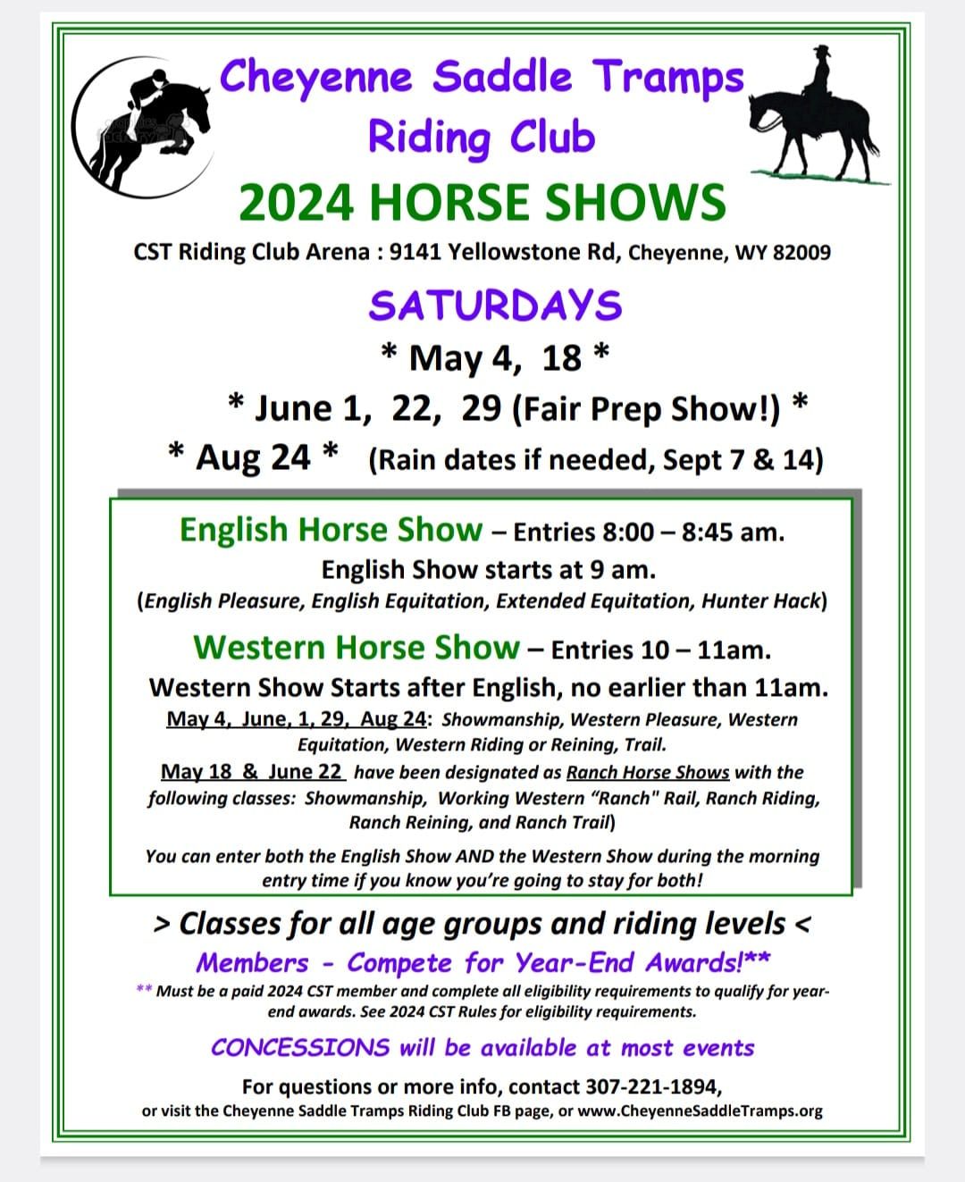 CST English & Ranch Classes Western Horse Show
