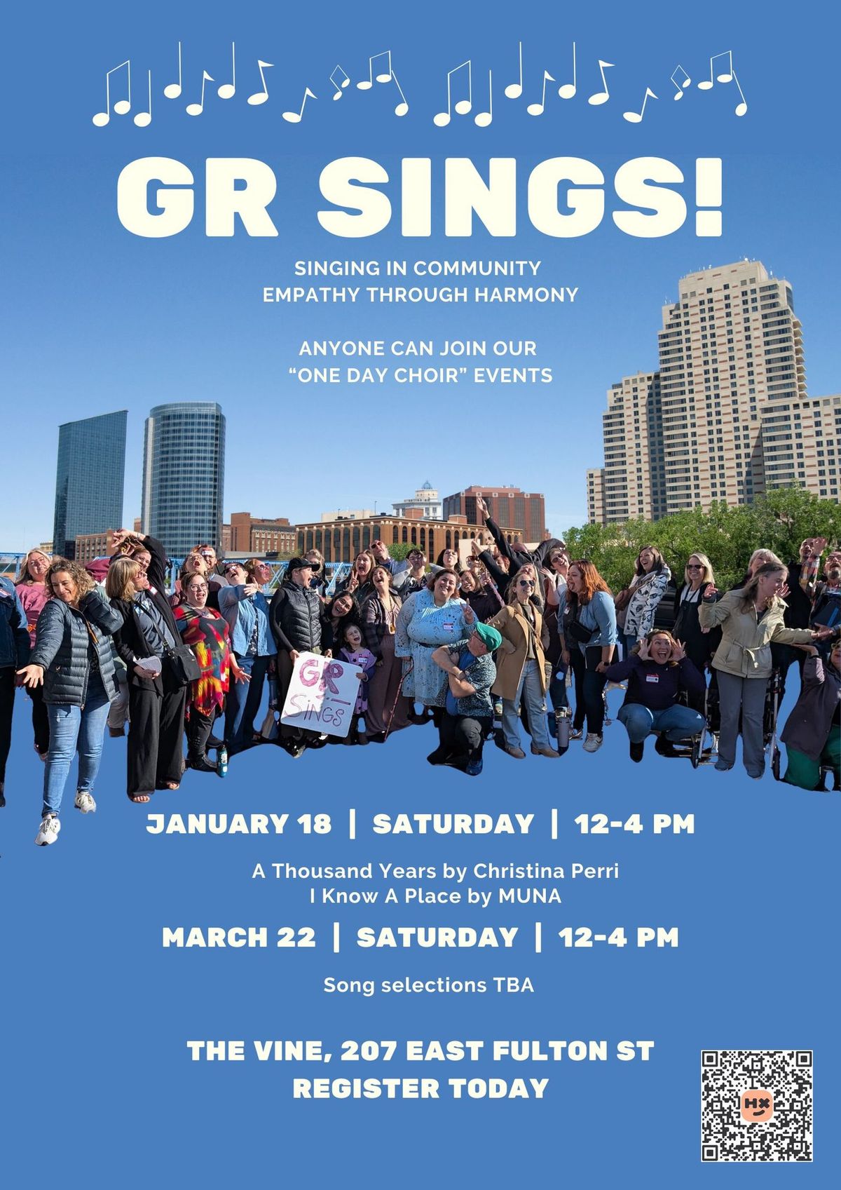 GR Sings! A One Day Choir Event!