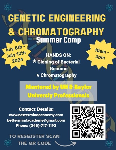 HANDS ON Genetic engineering summer Camp