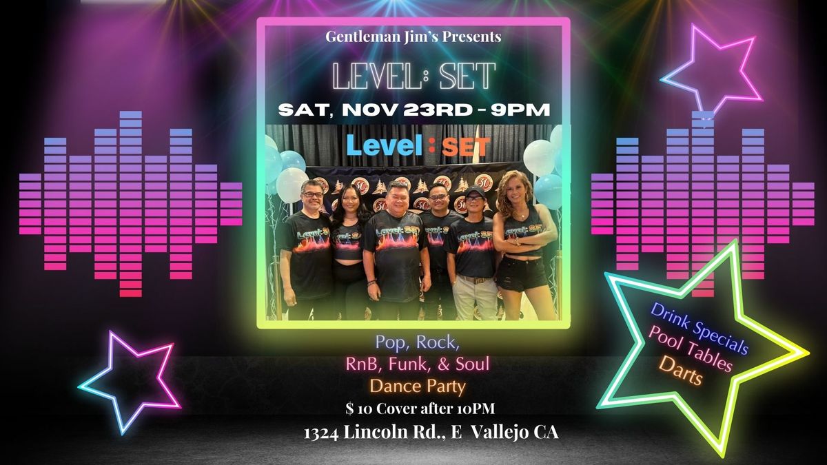 Bay Area Band LEVEL: SET is back at Gentleman Jim's