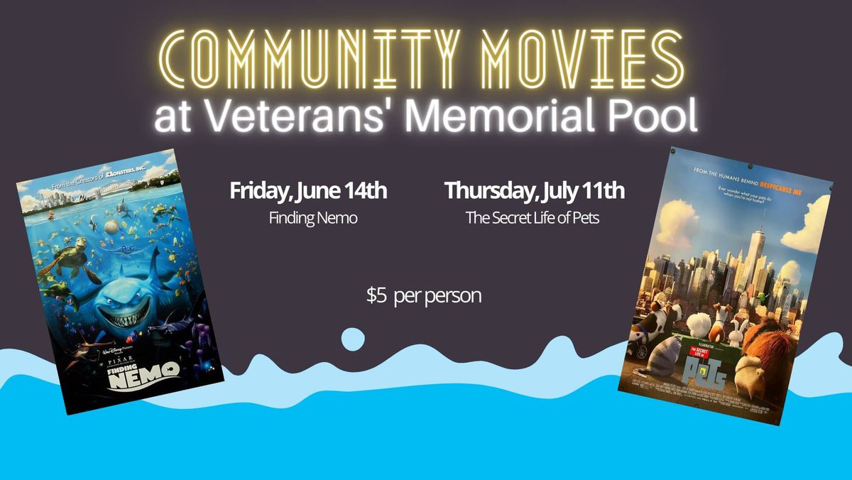 Community Movies at Veterans' Memorial Pool