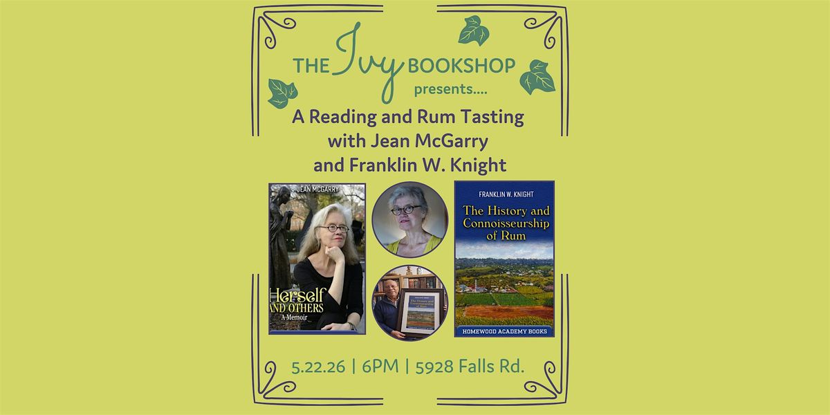 A Reading and Rum Tasting with Jean McGarry and Franklin W. Knight