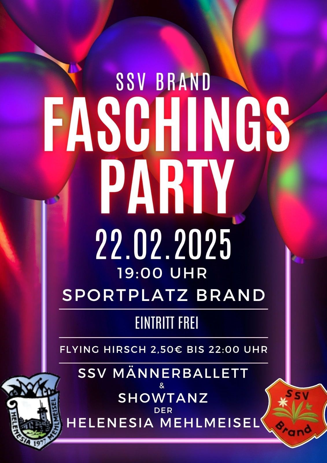 SSV Brand Faschingsparty 2025