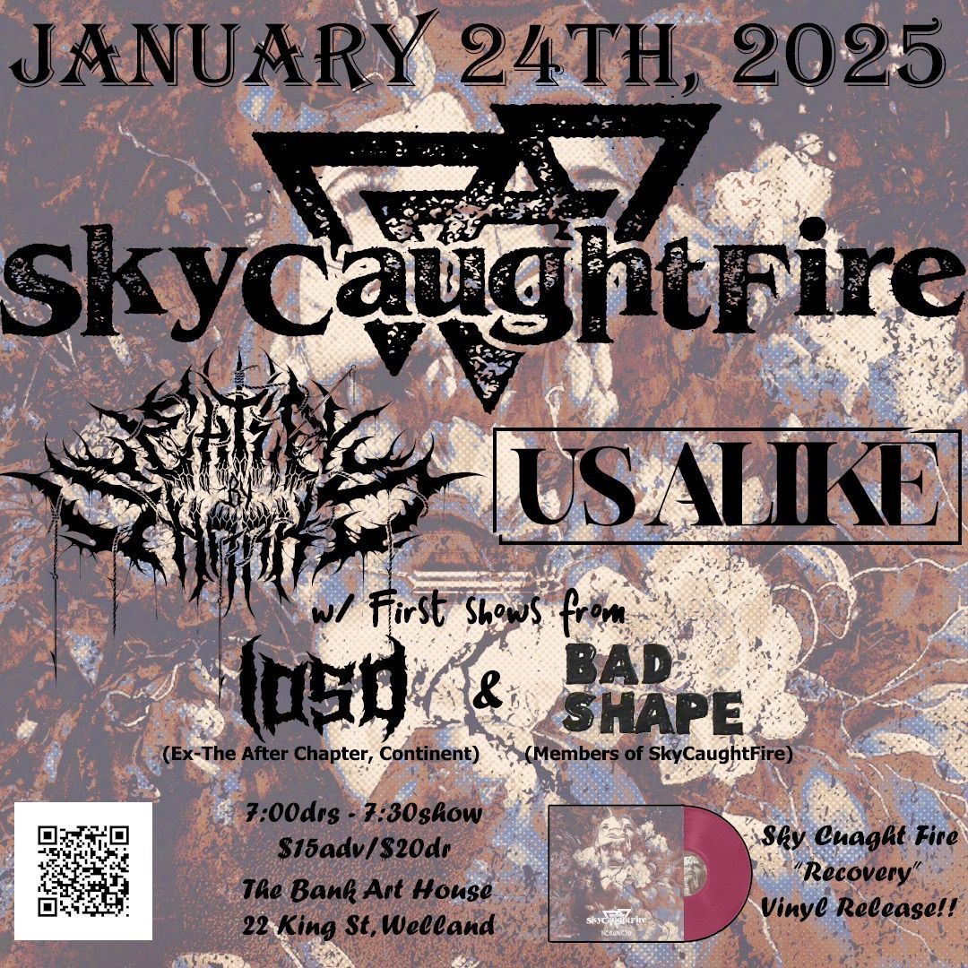 Sky Caught Fire \u201cRecovery\u201d Vinyl Release w\/ Eaten By Sharks, Us Alike, IOSO, Bad Shape