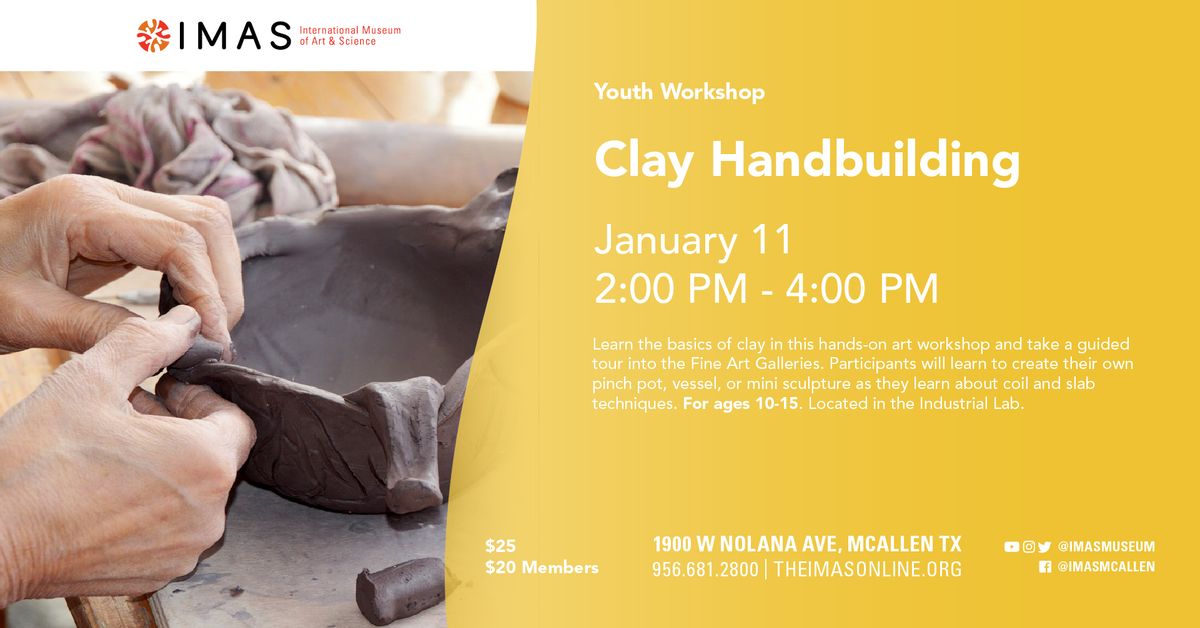 Clay Handbuilding | Youth Workshop