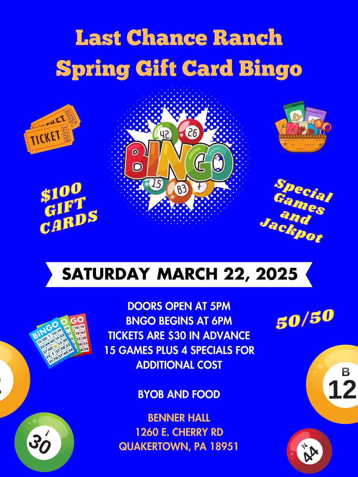 Spring Gift Card Bingo