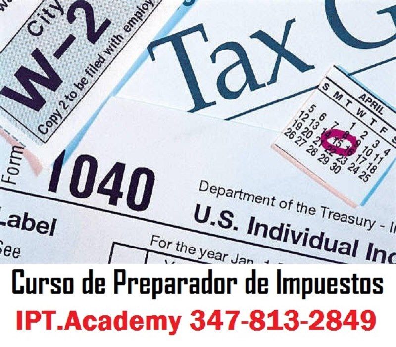 Clases de Income Tax Preparador de Impuestos 347-813-2849