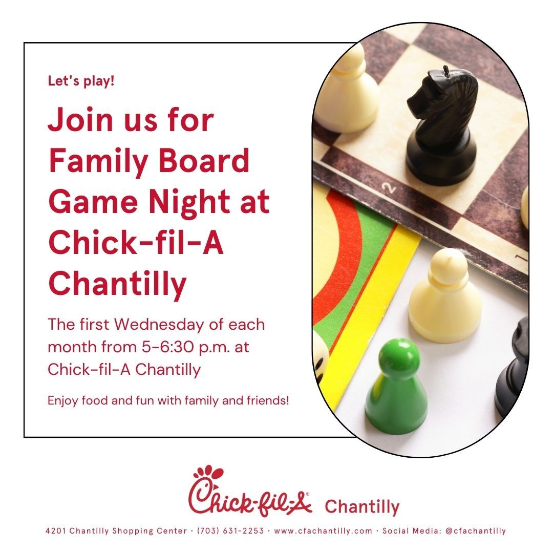 Chick-fil-A Chantilly Family Board Game Night