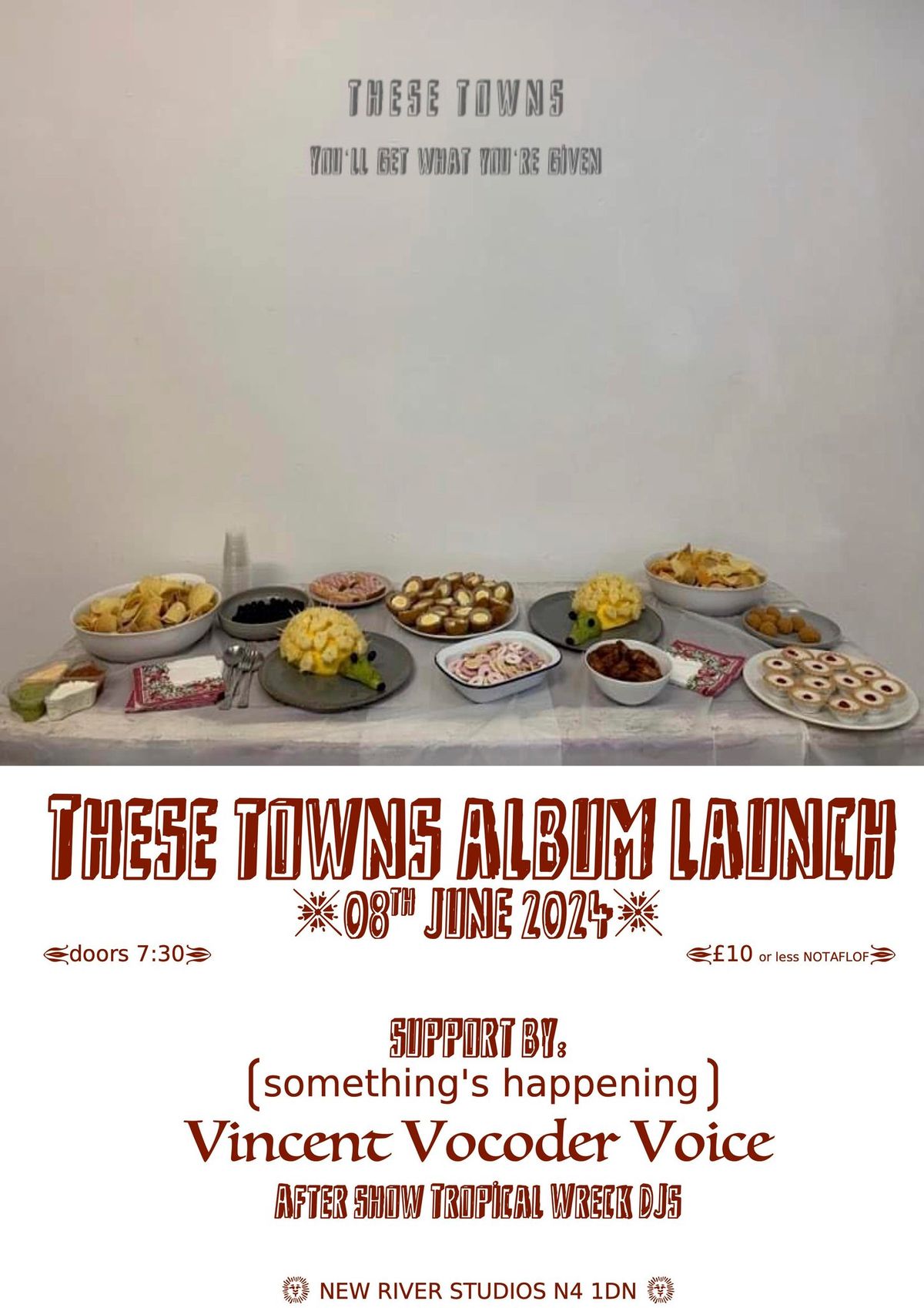 These Towns (album launch), Vincent Vocoder Voice, [something's happening]