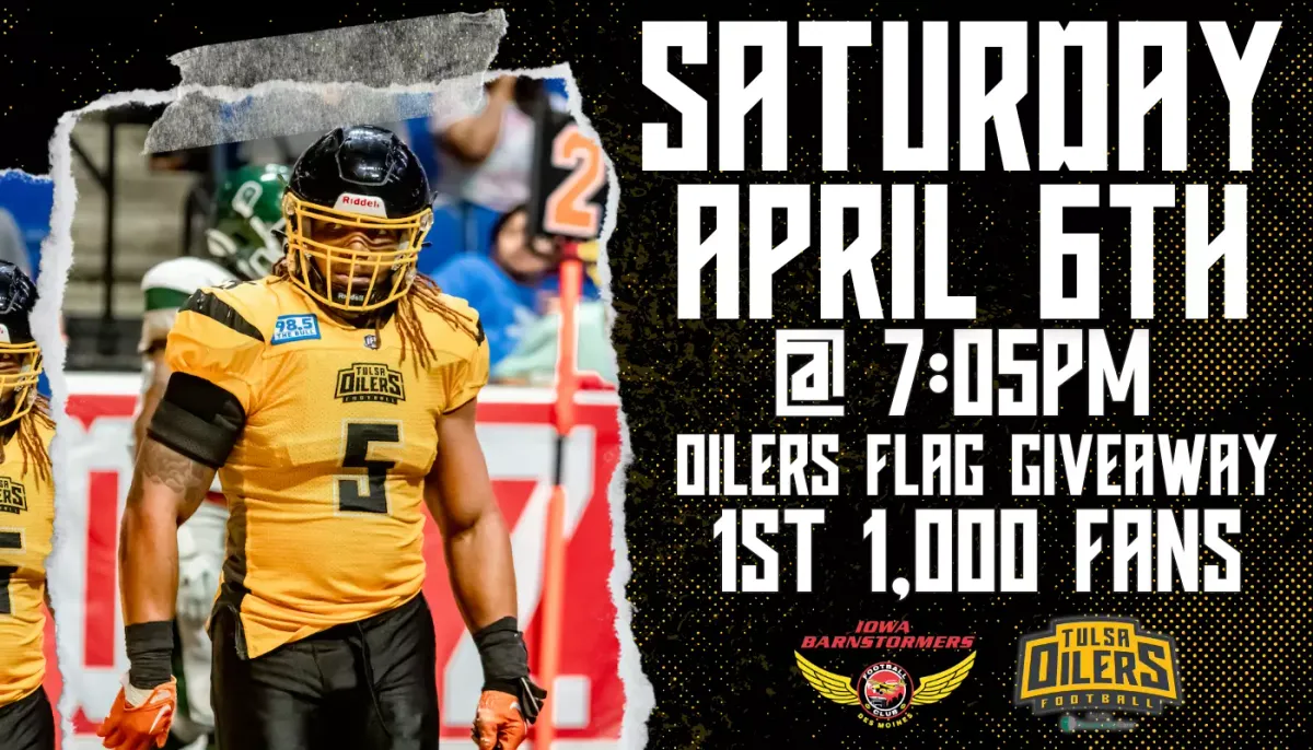 Tulsa Oilers Football at Iowa Barnstormers