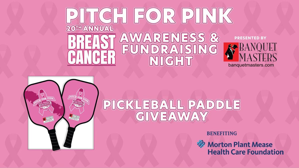 Pickleball Paddle Giveaway + Pitch for Pink + Beach Dogs at Clearwater Threshers