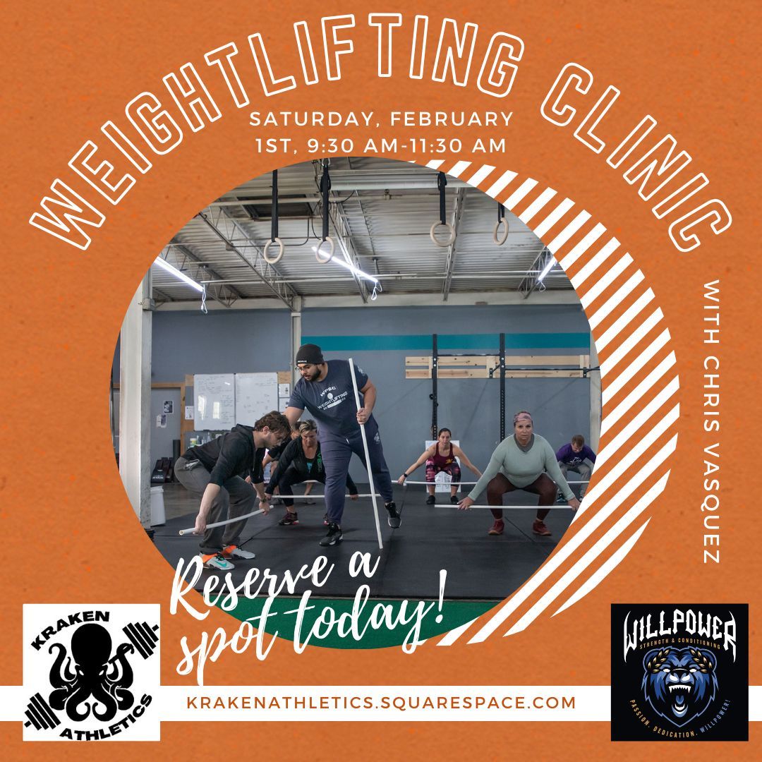 Weightlifting Clinic at Kraken Athletics