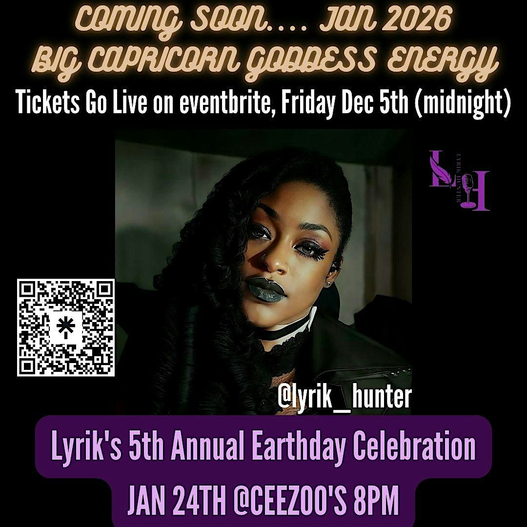 LYRIK'S  5TH ANNUAL EARTHDAY CELEBRATION  **SHOWCASE AND OPEN MIC NIGHT**