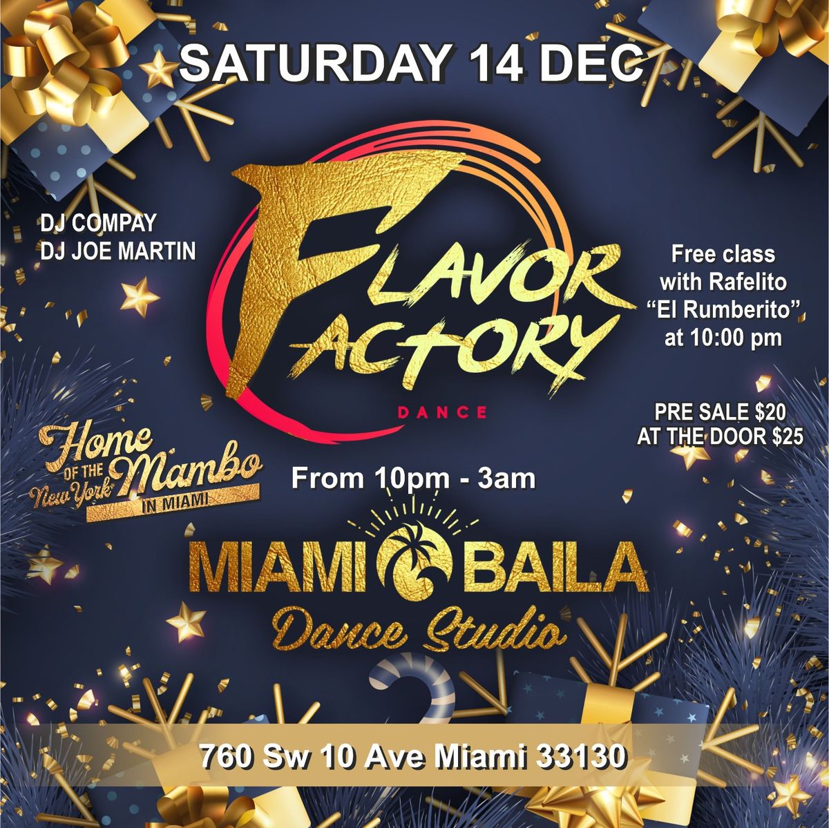 Flavor factory y miami baila social 