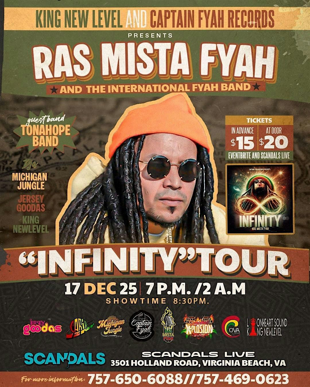 RAS MISTA FYAH & The International Fyah Band's Infinity Tour