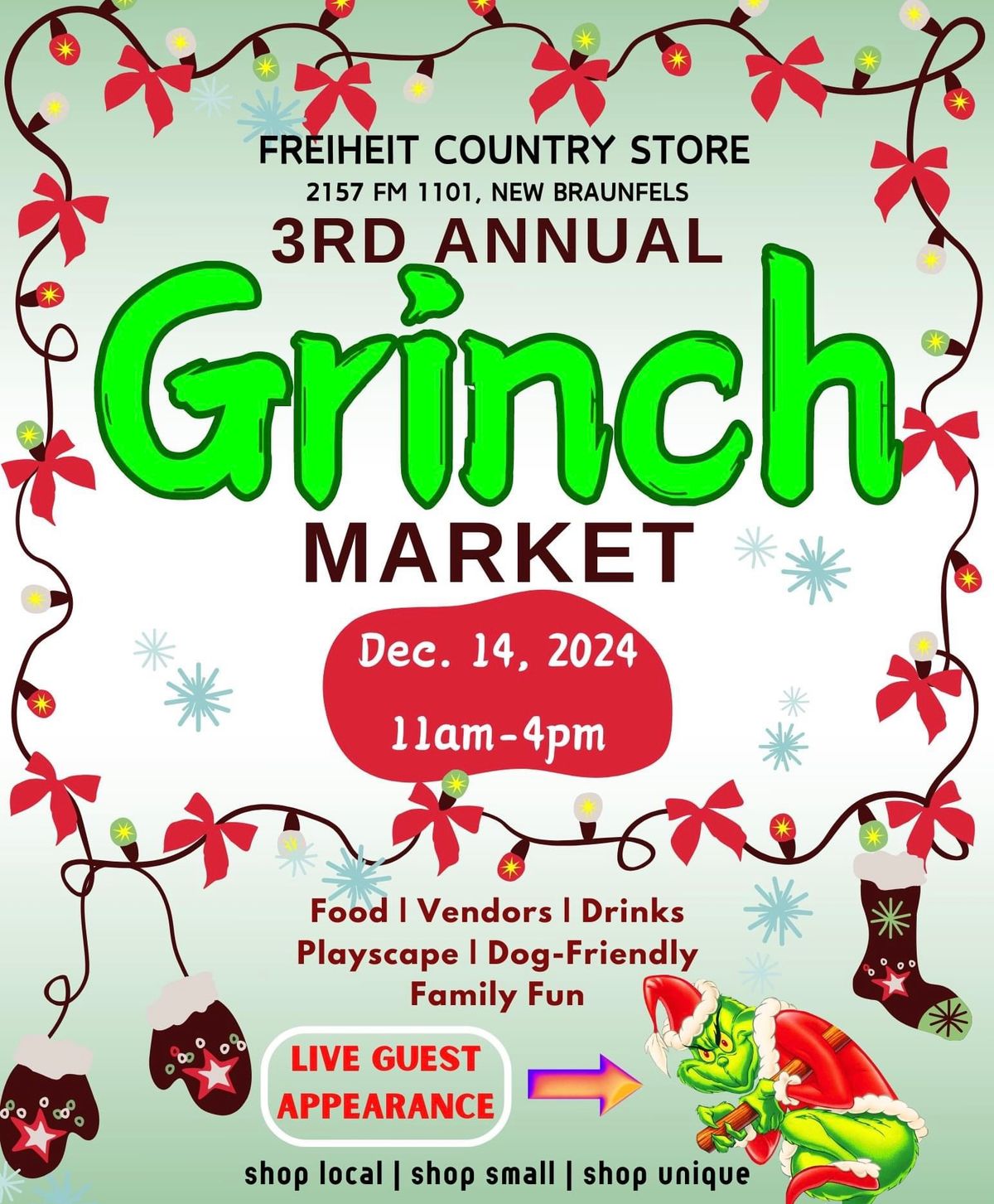 3rd Annual Grinch Market at Freiheit