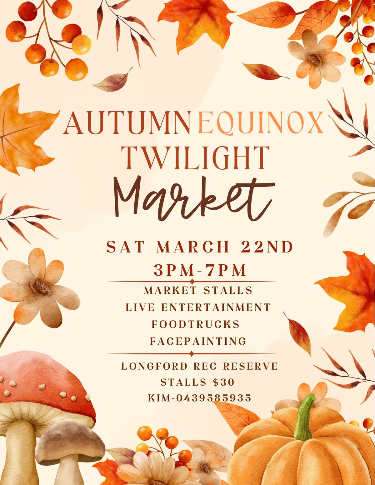 Autumn equinox twilight market 