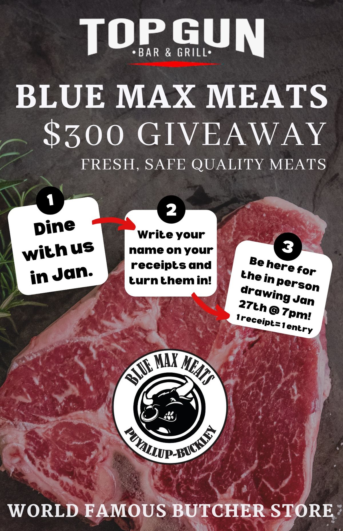 $300 Blue Max Meats Giveaway!