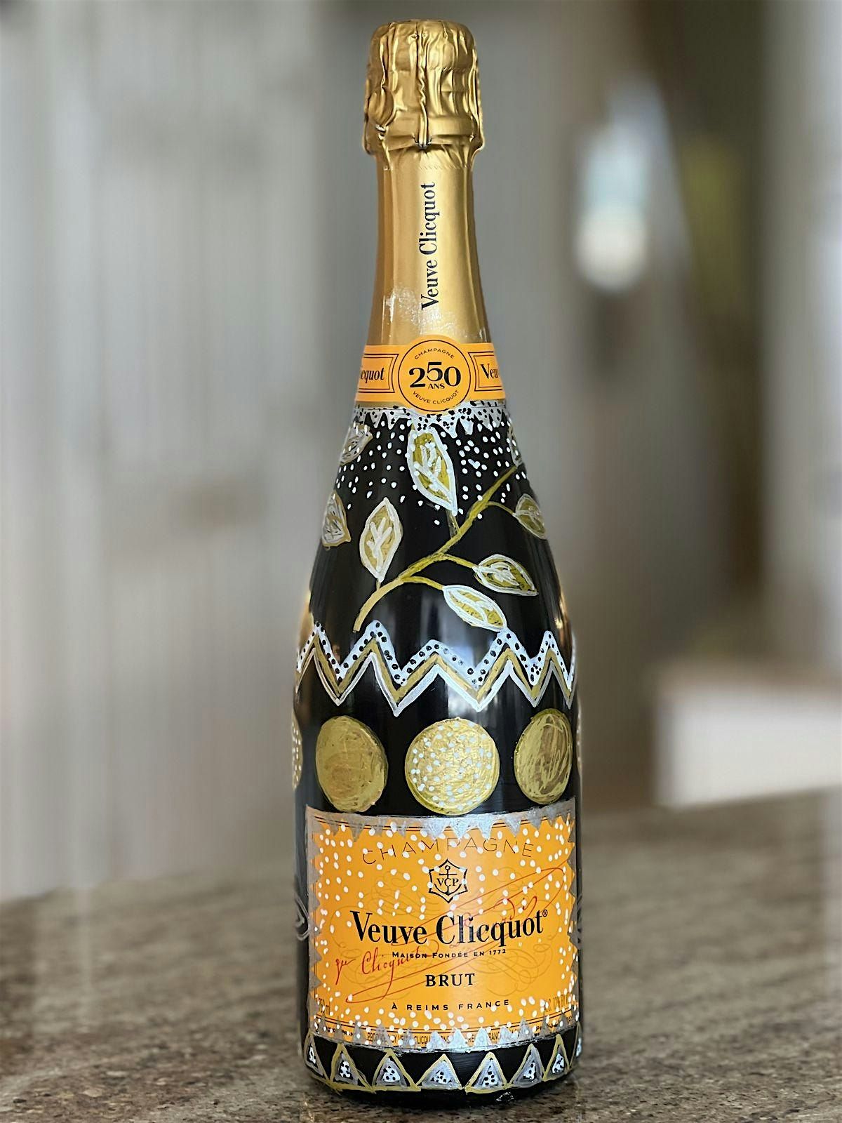 Festive New Year\u2019s Eve Bottle Painting Class