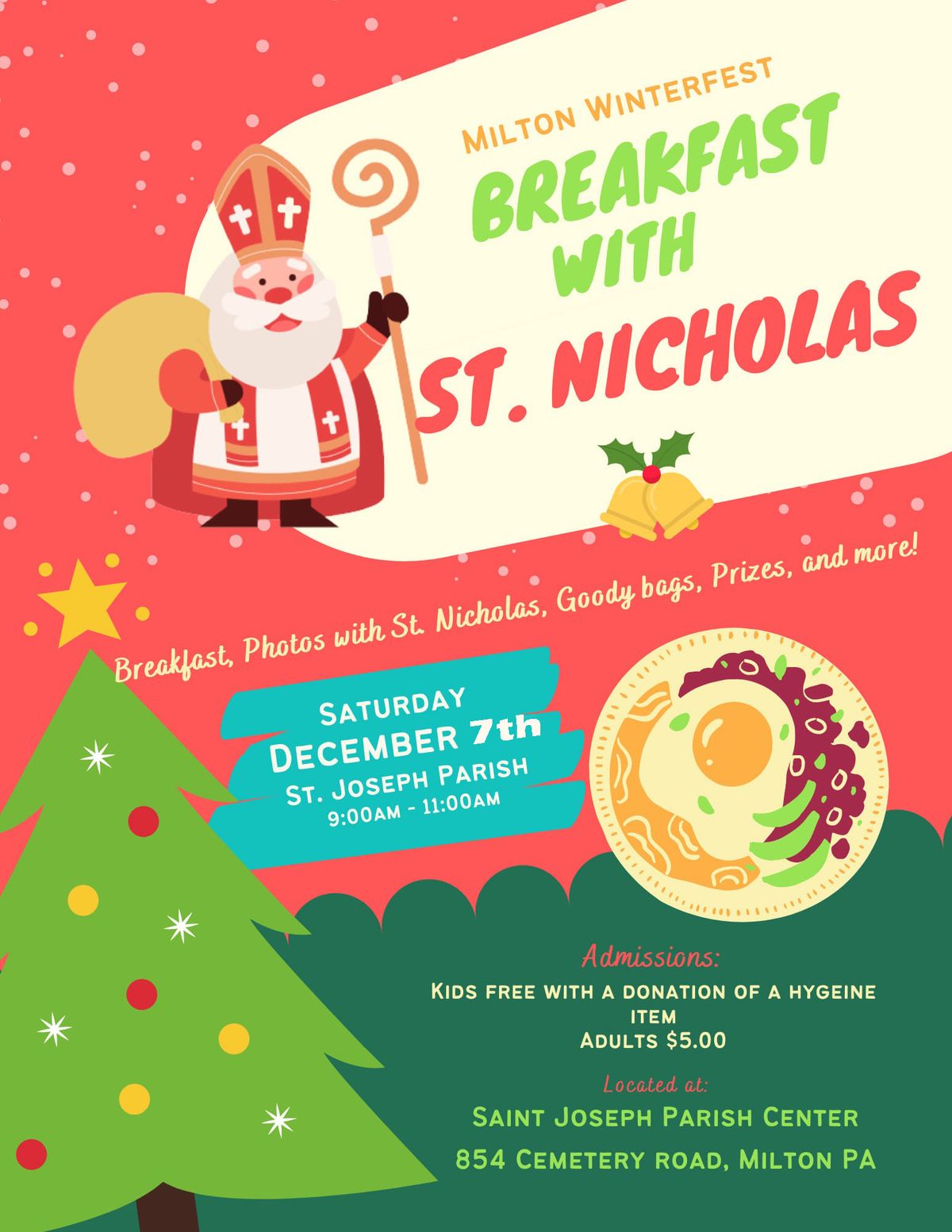 Milton Winterfest Breakfast with St. Nicholas