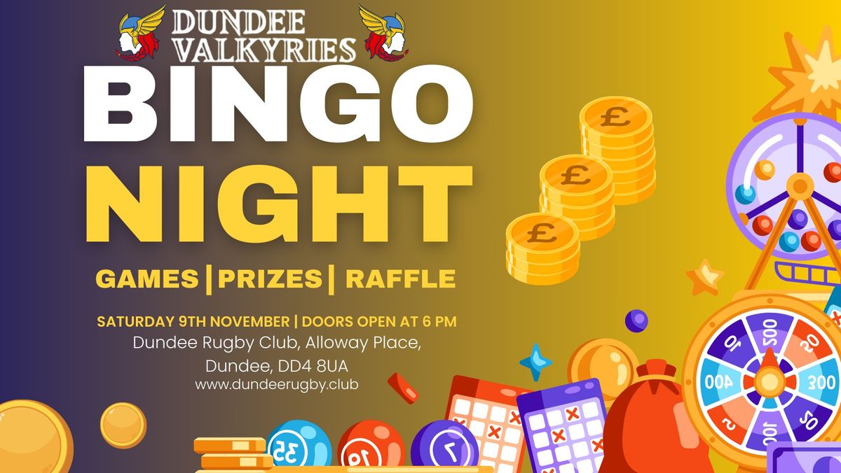 Dundee Valkyries Bingo Night Fundraiser