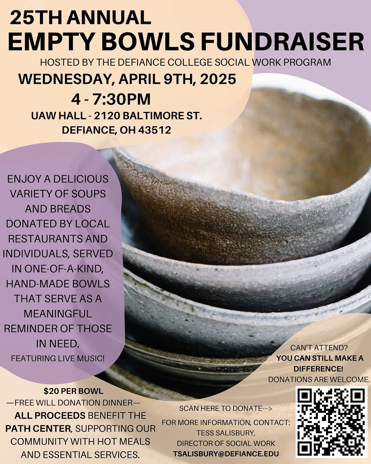 25th Annual Empty Bowls Fundraiser