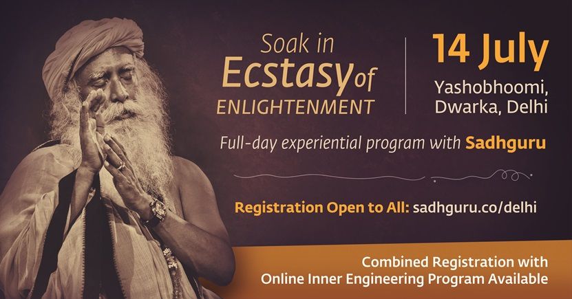 Soak In Ecstasy of Enlightenment with Sadhguru