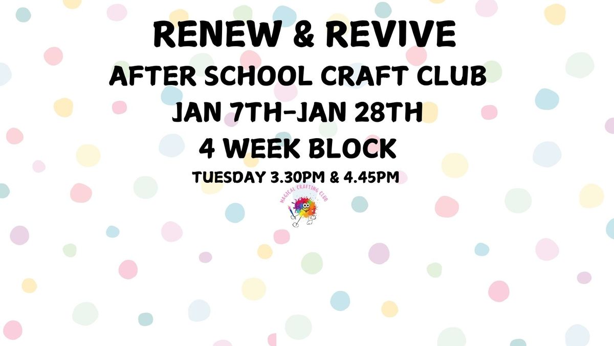 ASCC-  TUESDAY 4 WEEK BLOCK- RENEW & REVIVE