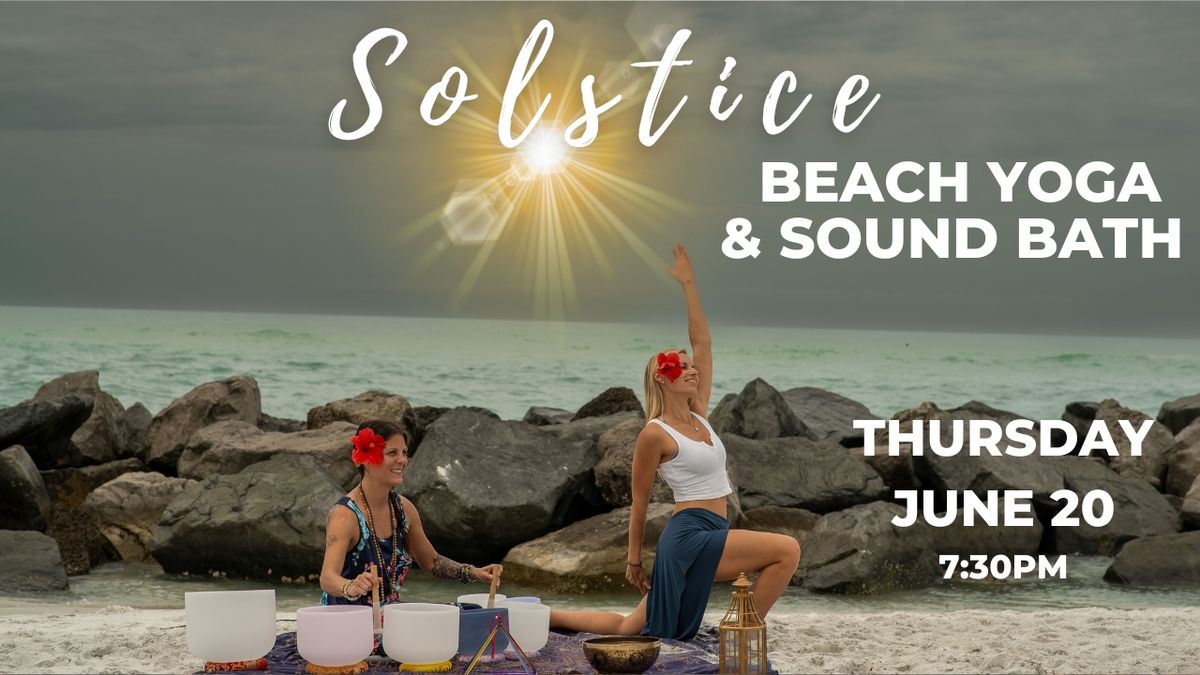 Solstice \u2728 Sunset Beach Yoga & Sound Bath 