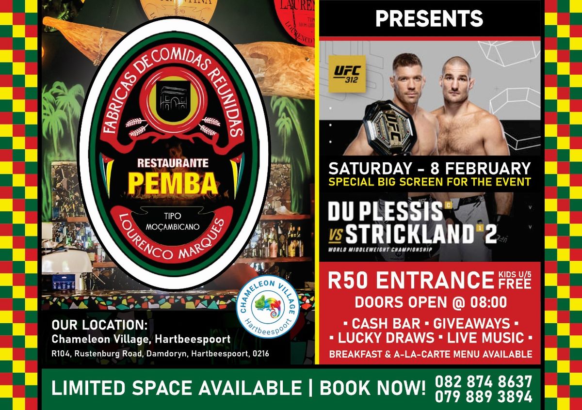  Dricus du Plessis vs. Sean Strickland Fight at Pemba!