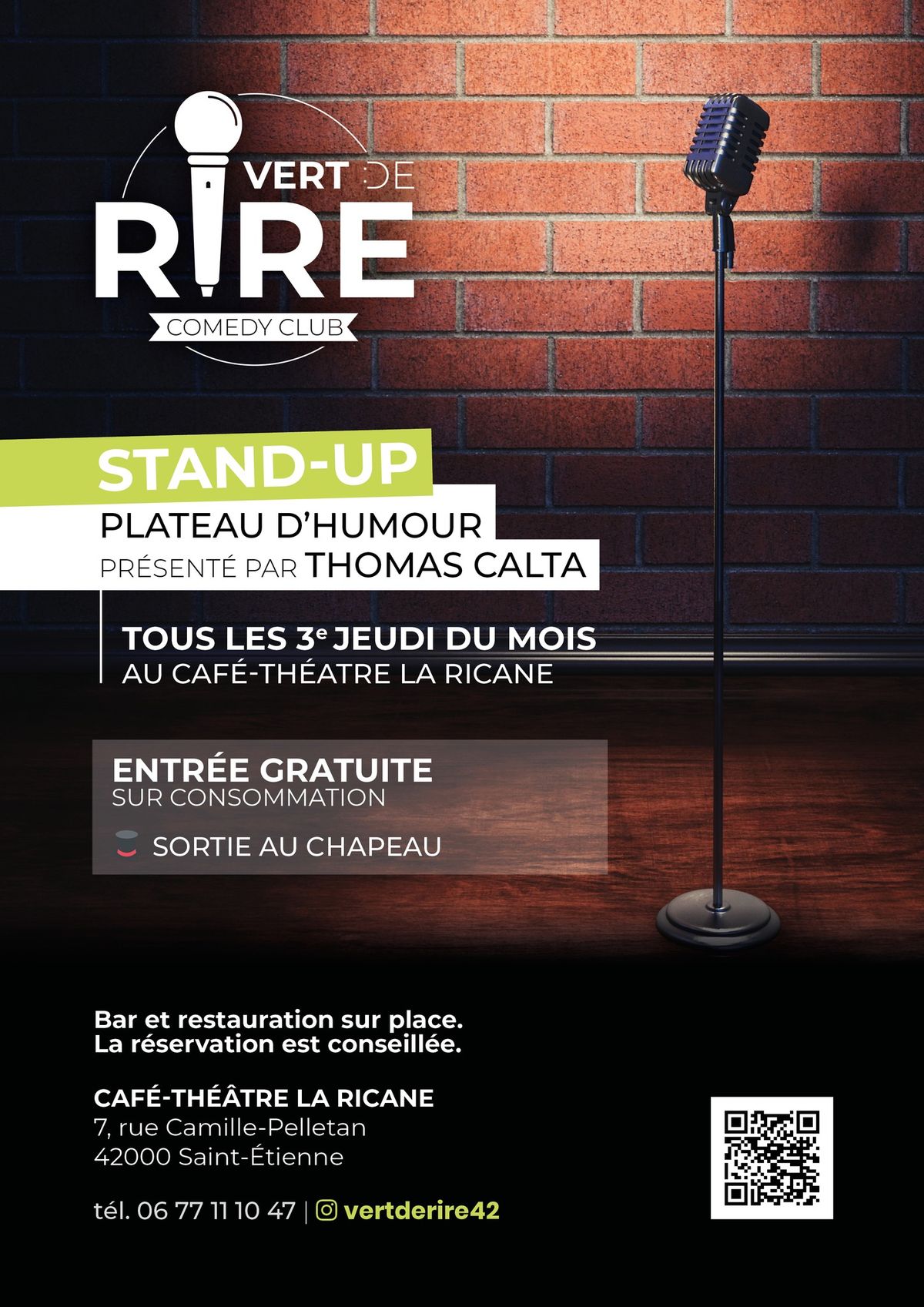 VERT DE RIRE ... COMEDY CLUB !