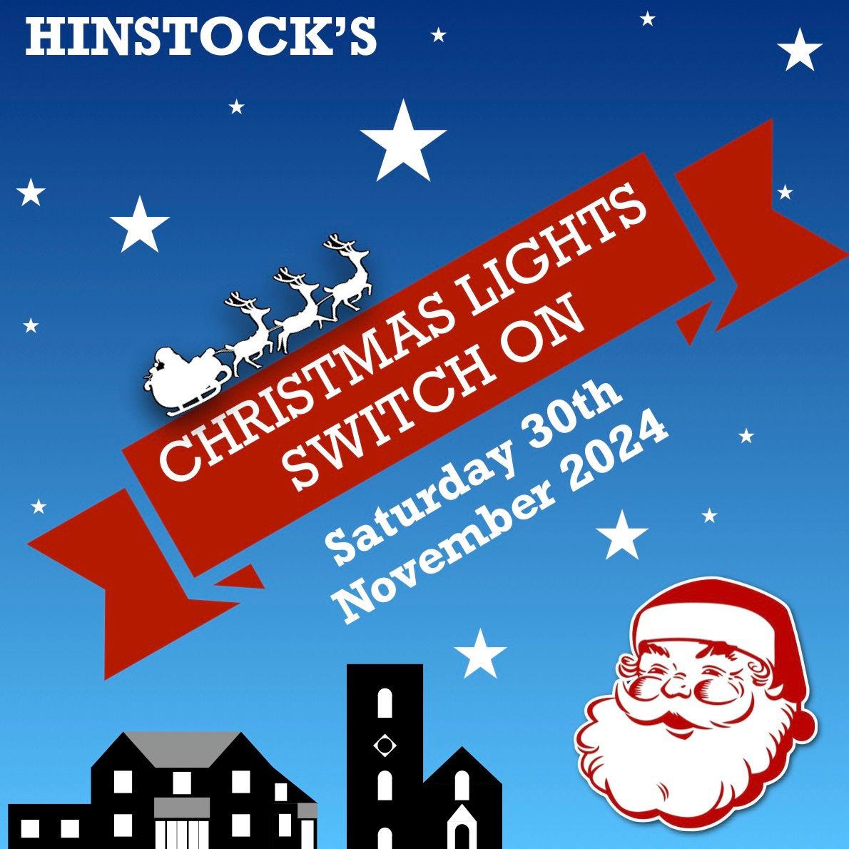 Hinstock Village Christmas Lights Turn On