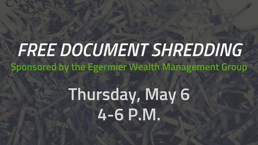 Free Document Shredding Egermier Wealth Management Group Papillion 6 May 2021 Free Shredding Events Omaha 2022