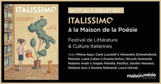 Festival Italissimo 2021 \u00e0 la Maison de la Po\u00e9sie