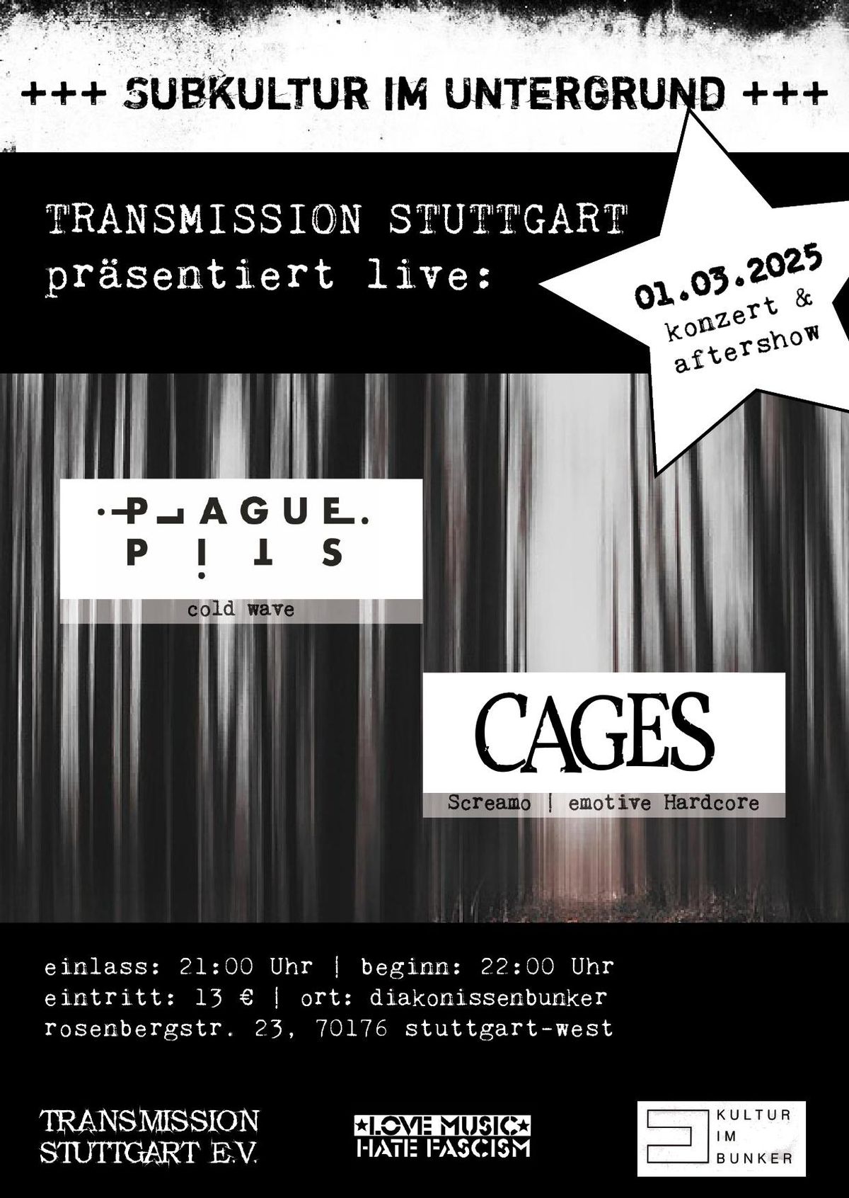 Cages & Plague Pits  + Aftershowparty