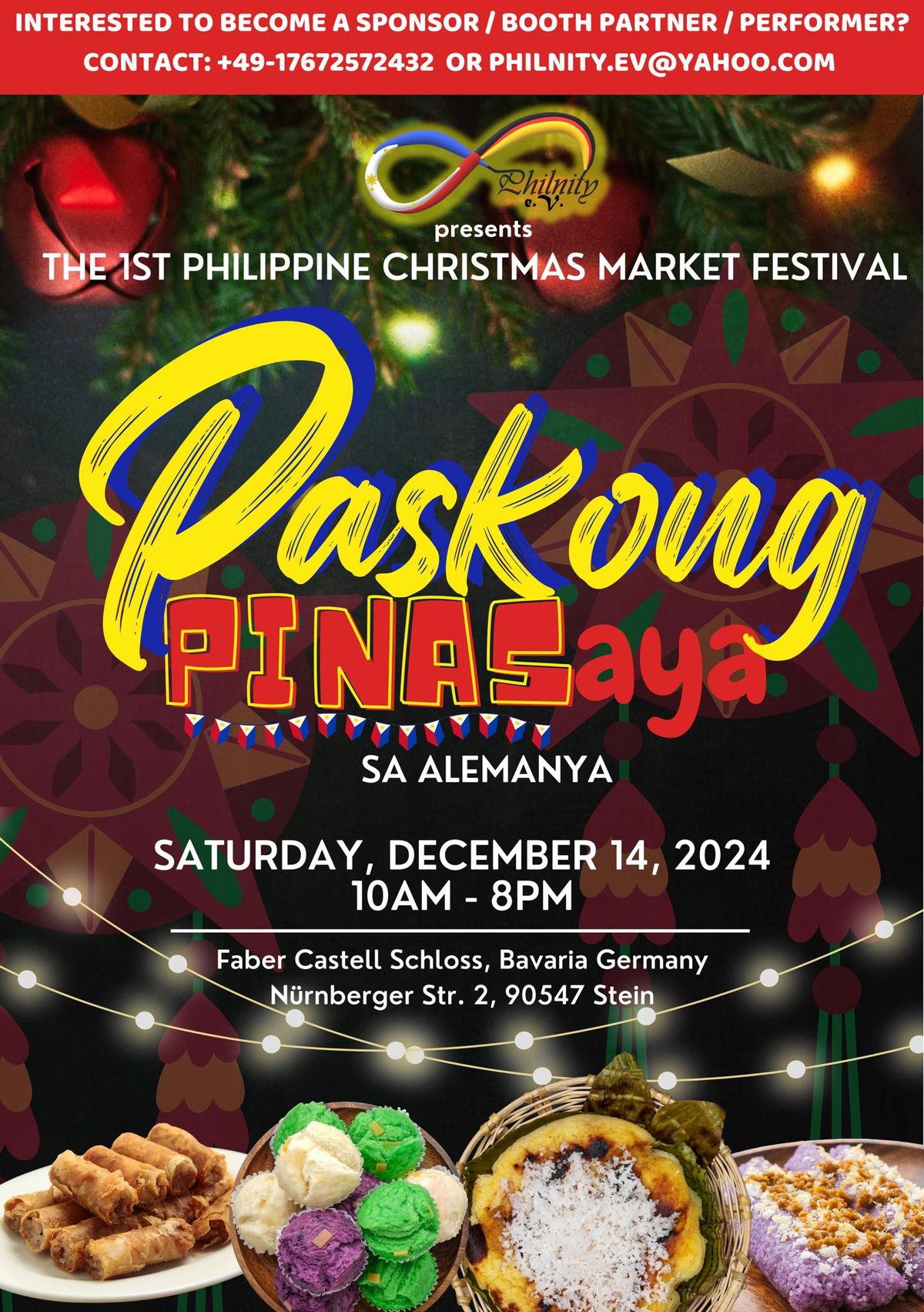 First Philippine Christmas Market Festival in Germany : Paskong PINASaya sa Alemanya