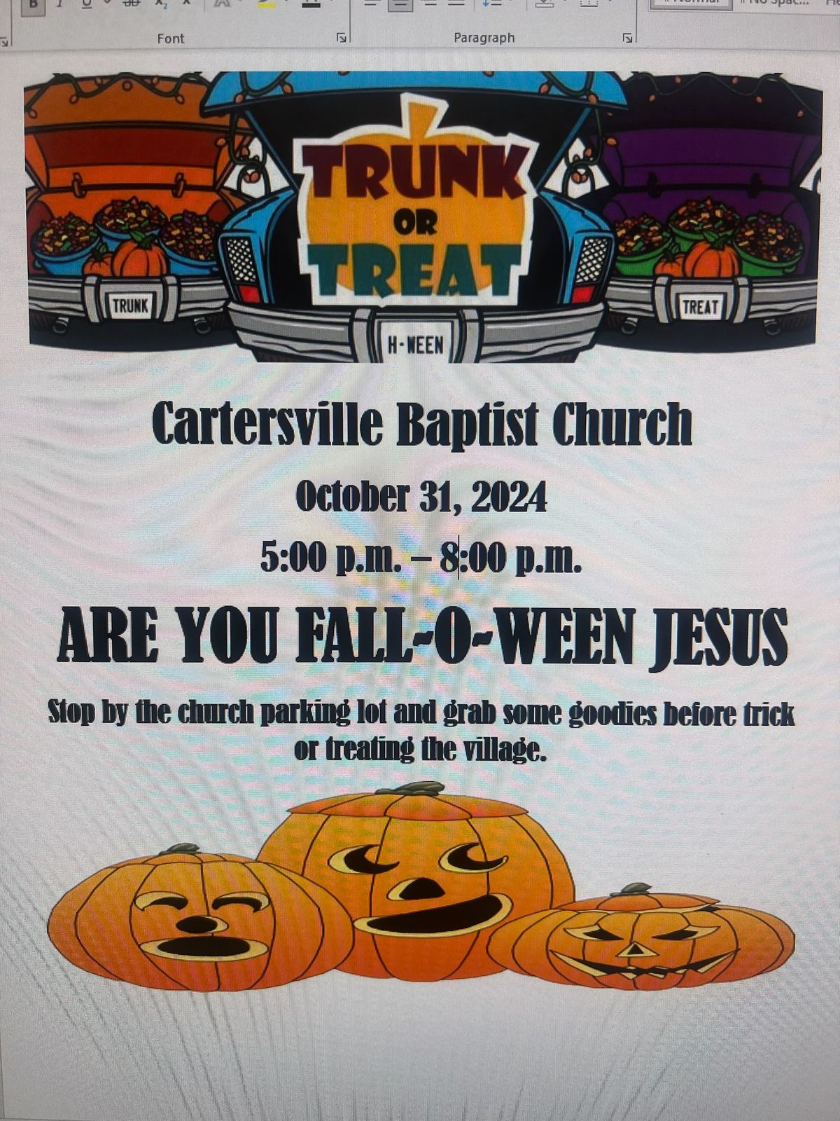 Trunk or Treat