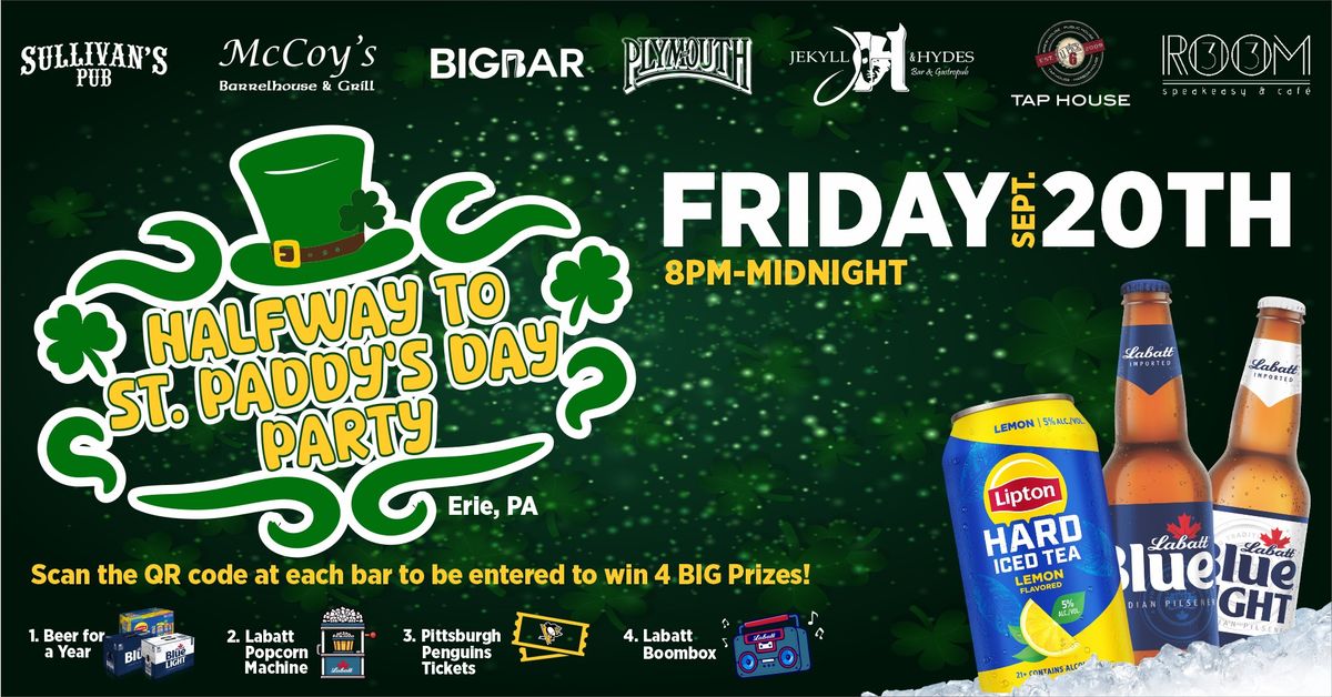 Halfway to St. paddy\u2019s Day Pub Crawl!