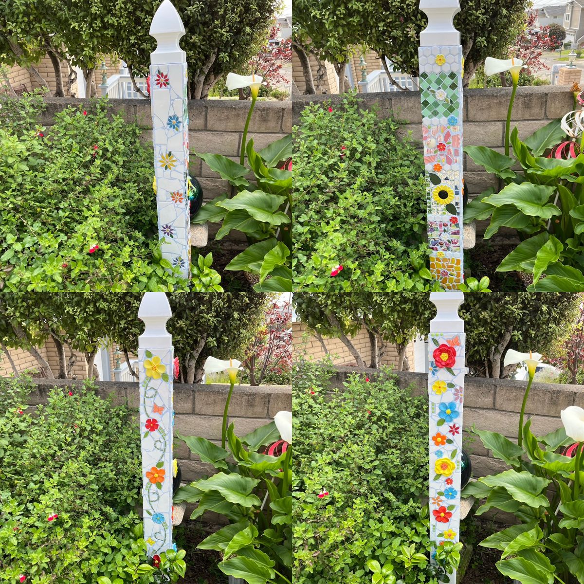 Mosaic Garden Pole