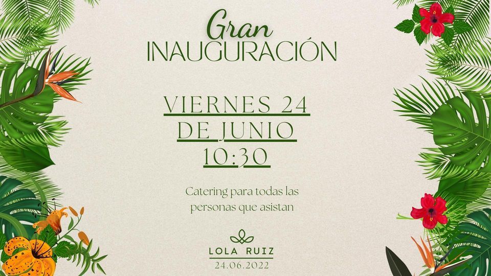 Inauguraci\u00f3n Lola Ruiz M\u00e9rida