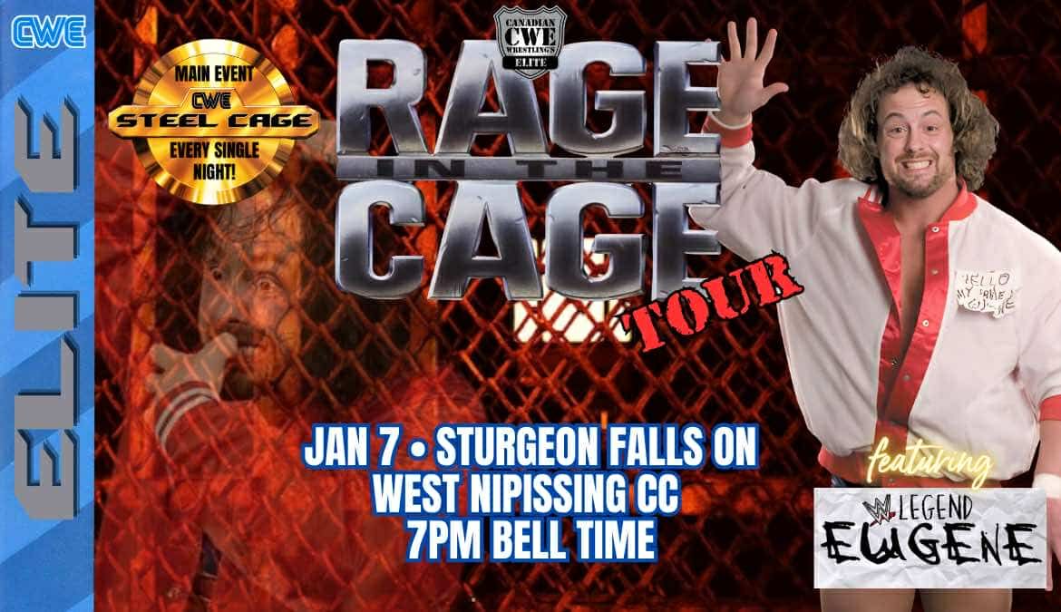 CWE Live In Sturgeon Falls Ft A Steel Cage Match, WWE Star EUGENE, & ROH Legend Jimmy Jacobs