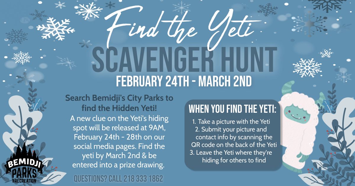 Find the Yeti Scavenger Hunt 