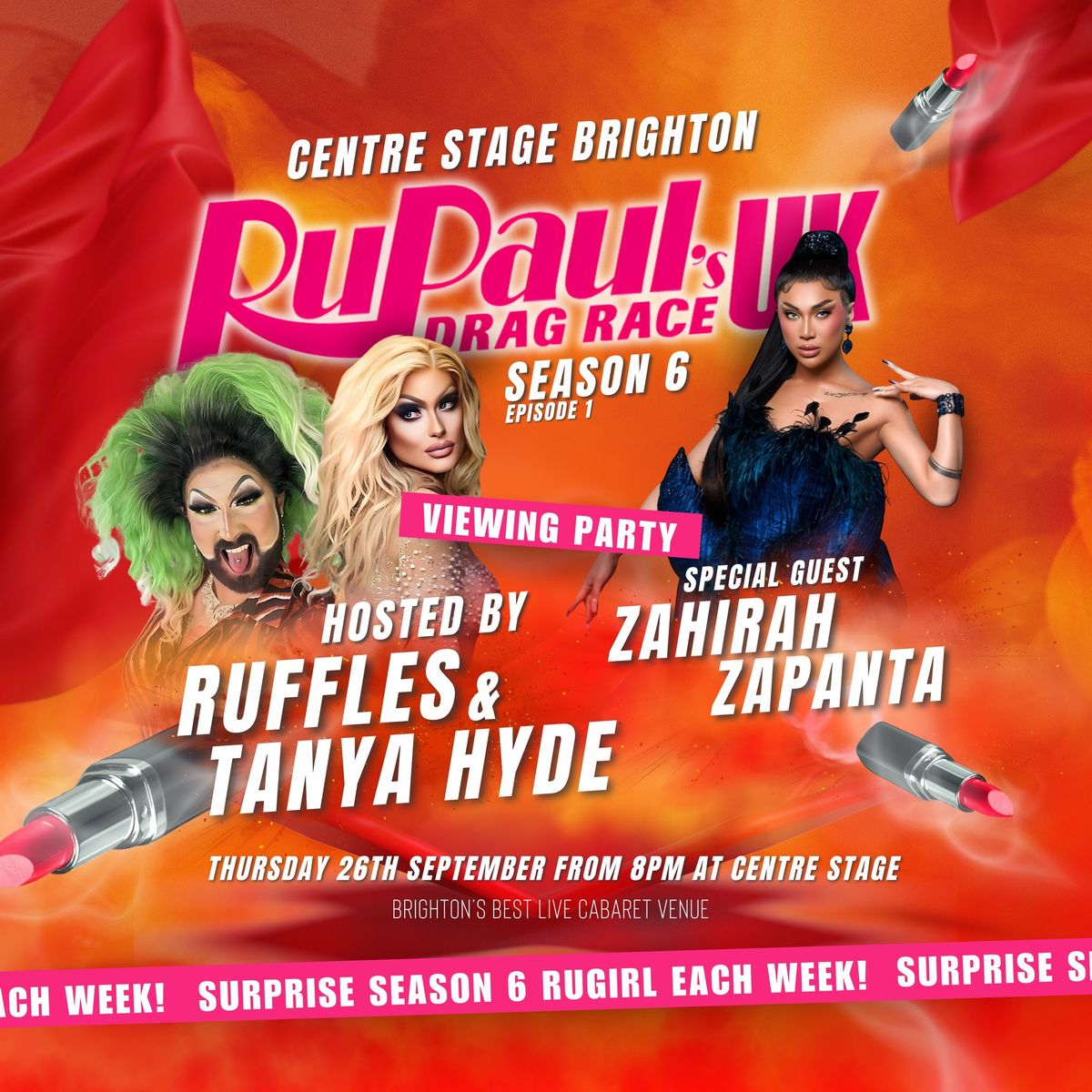 RPDR UK S6 VIEWING PARTY WITH ZAHIRA ZAPANTA